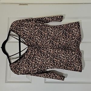 Boston Proper animal print top size Medium